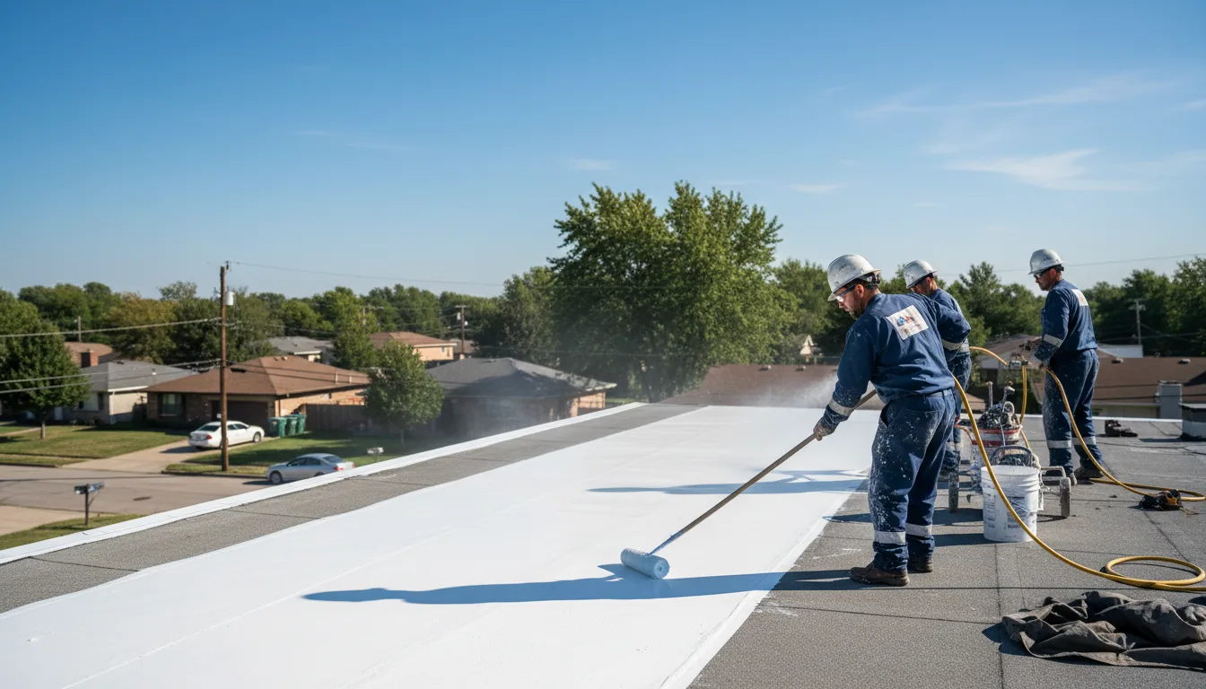 Commercial roof coating in Vona, CO near me